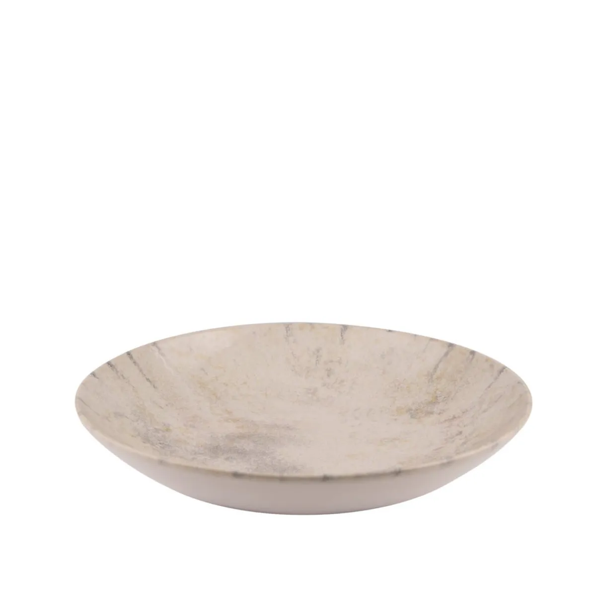 ACCOLADE Assiette coupe creuse gris grès émaillé Ø 22 cm Sirocco Outlet