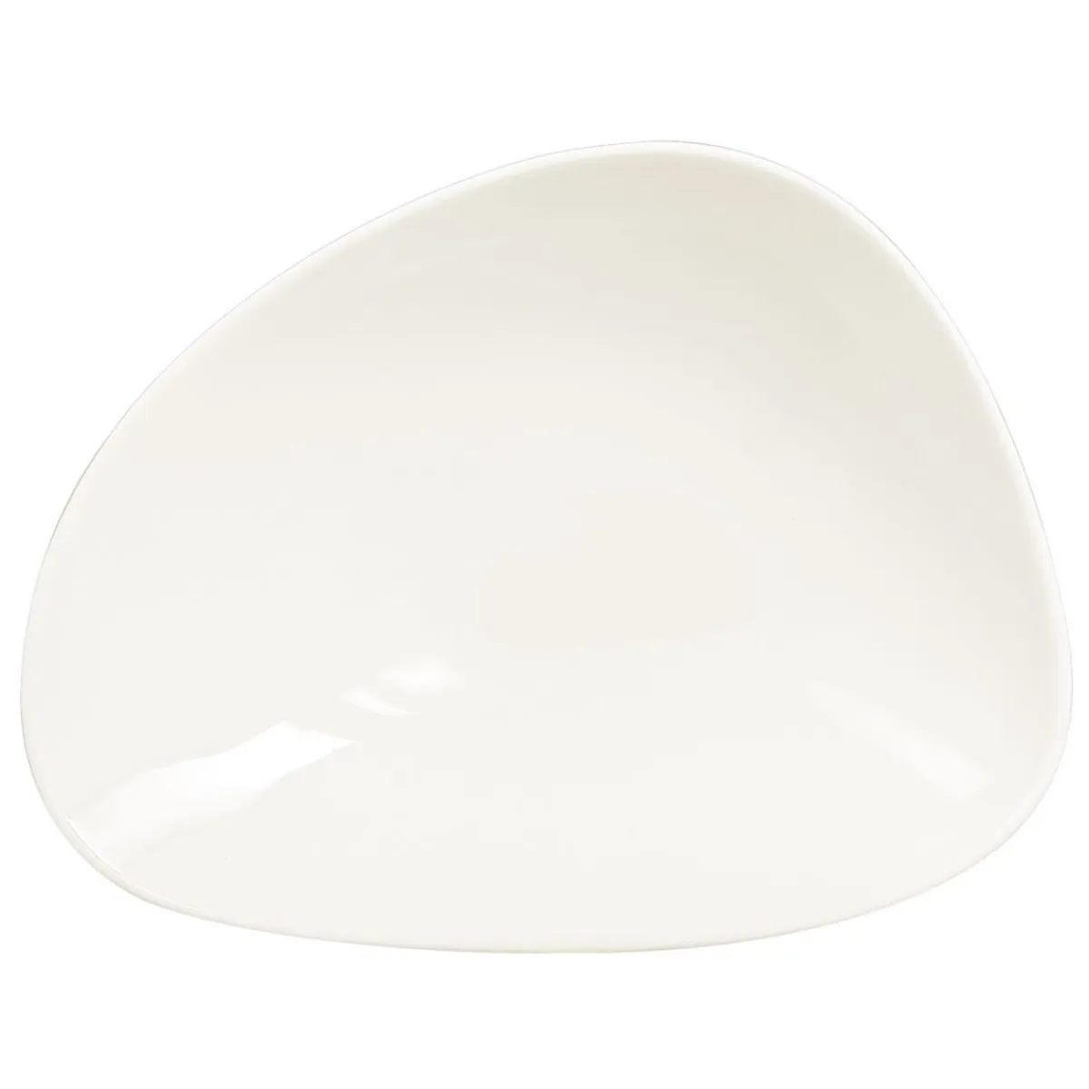 Assiette coupe creuse ivoire porcelaine vitrifiée 19 cm Shaped - RAK New