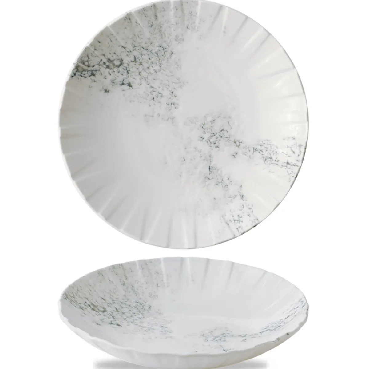 CHURCHILL Assiette coupe creuse porcelaine vitrifiée Ø 27,1 cm Smoke Hot