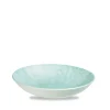 Assiette coupe creuse rond Aquamarine porcelaine vitrifiée Ø 24,8 cm Stone Aquamarine - CHURCHILL Outlet
