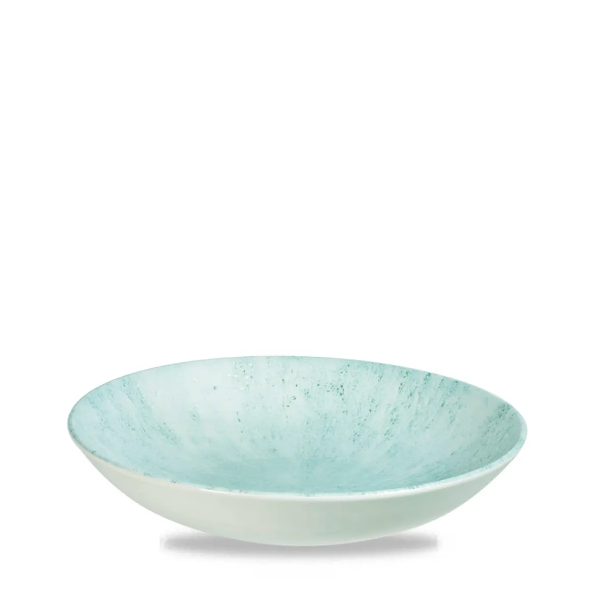 Assiette coupe creuse rond Aquamarine porcelaine vitrifiée Ø 24,8 cm Stone Aquamarine - CHURCHILL Outlet