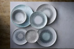 Assiette coupe creuse rond Aquamarine porcelaine vitrifiée Ø 18,2 cm Fusion - CHURCHILL Online