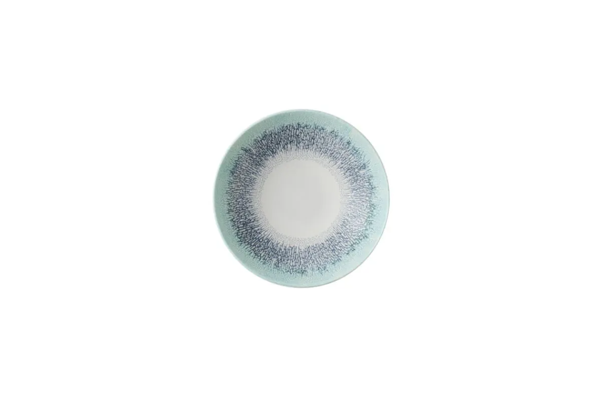 Assiette coupe creuse rond Aquamarine porcelaine vitrifiée Ø 18,2 cm Fusion - CHURCHILL Online