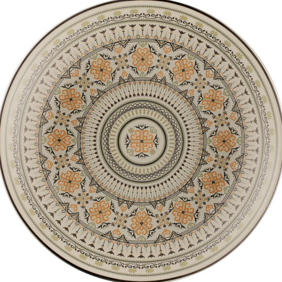 RAK Assiette coupe creuse rond Argila Décor Genoa porcelaine Ø 36 cm Earth Online