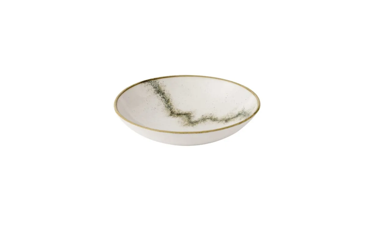 Assiette coupe creuse rond barley white porcelaine vitrifiée Ø 24,8 cm Spice - CHURCHILL Discount