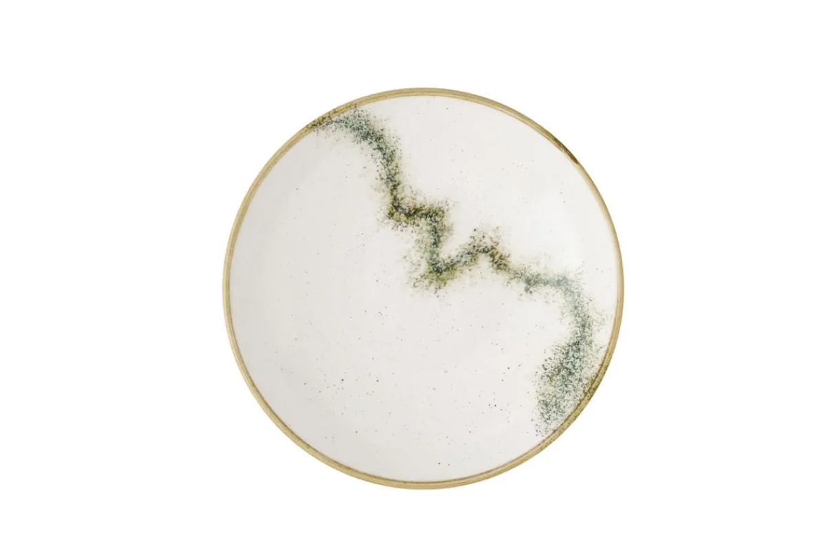 Assiette coupe creuse rond barley white porcelaine vitrifiée Ø 24,8 cm Spice - CHURCHILL Discount