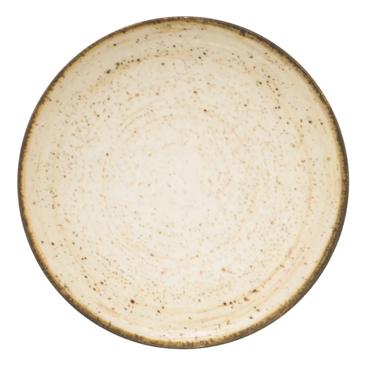 Assiette coupe creuse rond beige porcelaine Ø 21,5 cm Lunéa - PRO.MUNDI Best