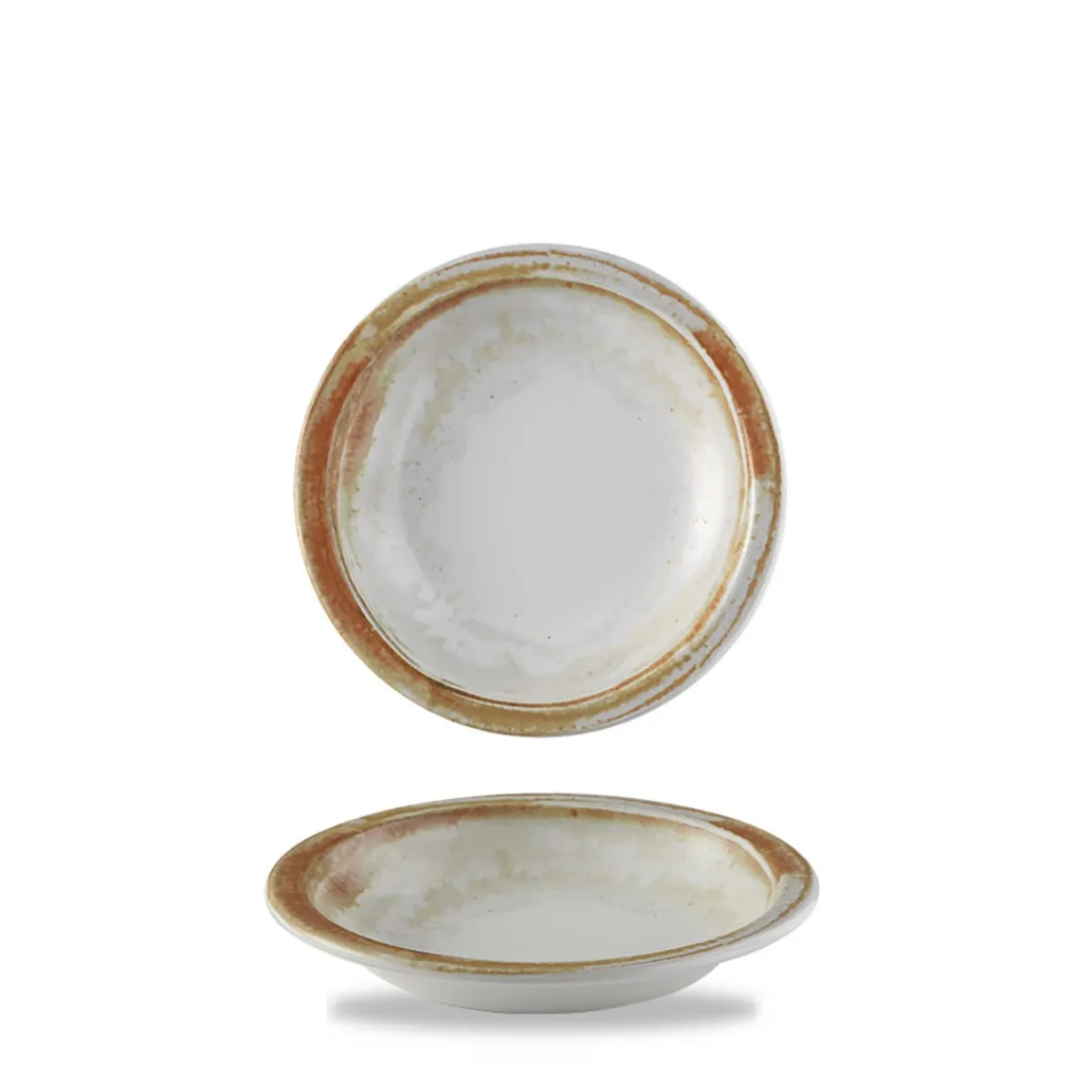 Assiette coupe creuse rond beige porcelaine vitrifiée Ø 21 cm Finca Sanstone - DUDSON Online