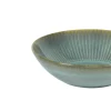 Assiette coupe creuse rond bleu vert grès émaillé Ø 17 cm Lotus - ACCOLADE Hot