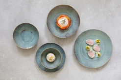 ACCOLADE Assiette coupe creuse rond bleu foncé porcelaine Ø 26 cm Seablue Sale