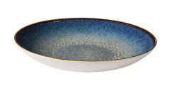Assiette coupe creuse rond bleu foncé porcelaine Ø 23 cm Seablue - ACCOLADE Best