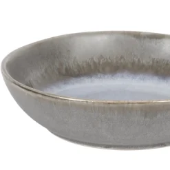 PRO.MUNDI Assiette coupe creuse rond bleu glacier grès émaillé Ø 17 cm Snow Best