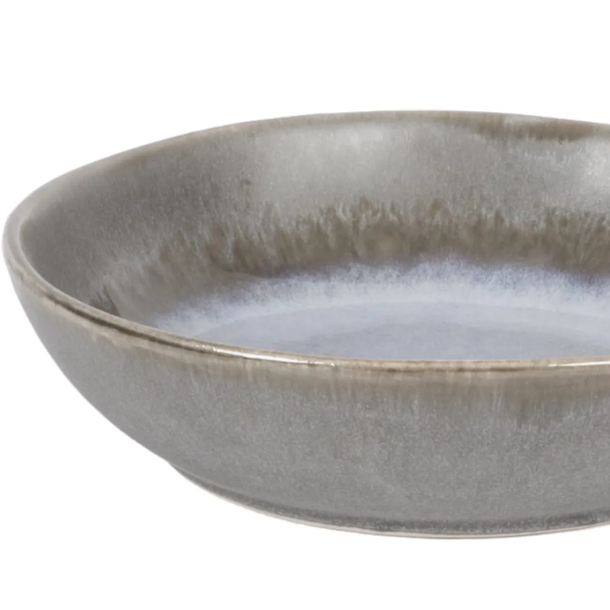PRO.MUNDI Assiette coupe creuse rond bleu glacier grès émaillé Ø 17 cm Snow Best