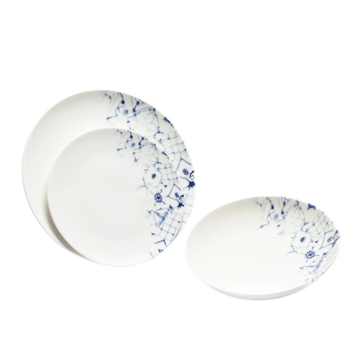 ESSENTIALS COLLECTION Assiette coupe creuse rond blanc porcelaine Ø 21 cm Corfu Hot