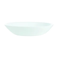 LUMINARC Assiette coupe creuse rond blanc verre opal Ø 20 cm Diwali Best