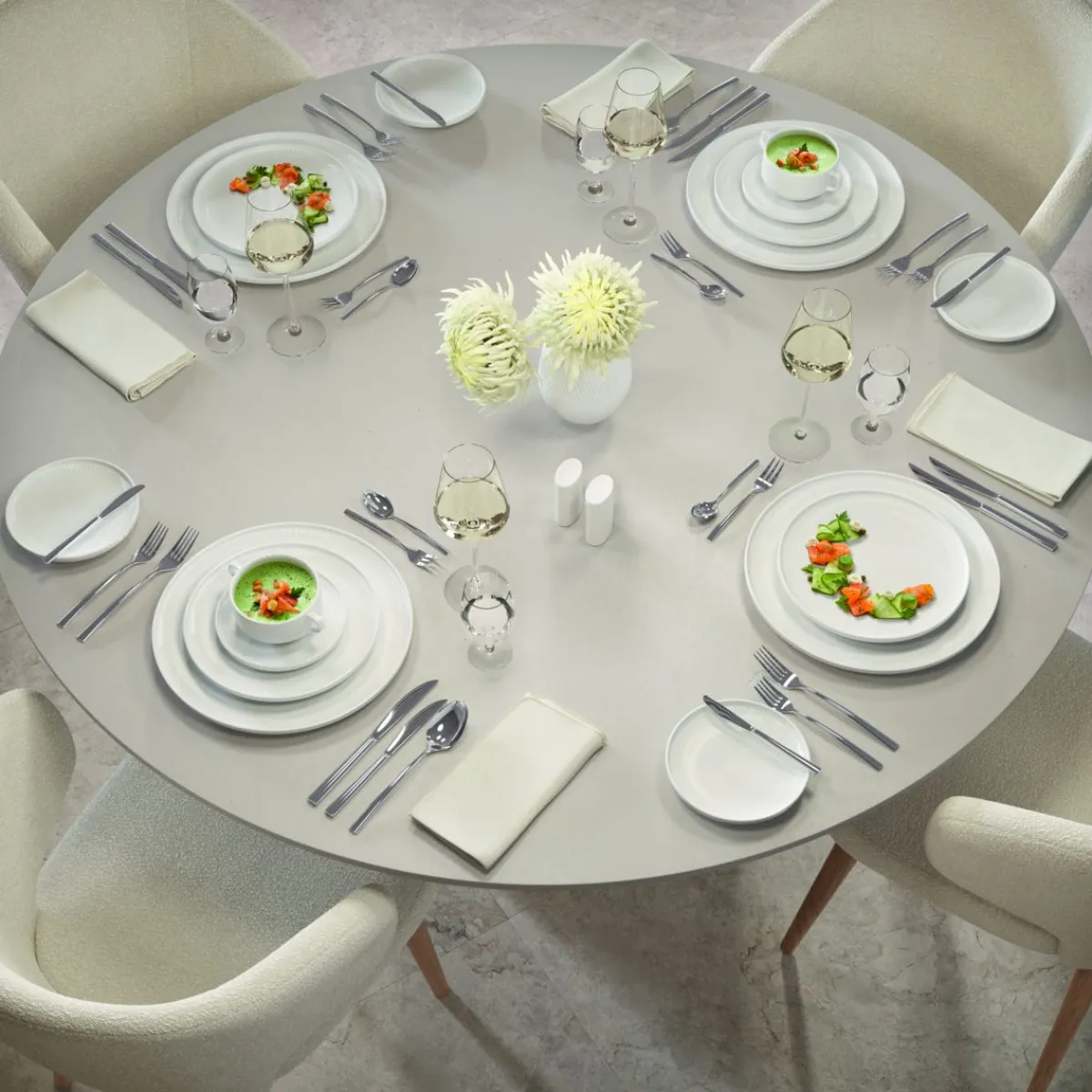 Assiette coupe creuse rond blanc porcelaine Ø 25 cm Afina - VILLEROY & BOCH Best