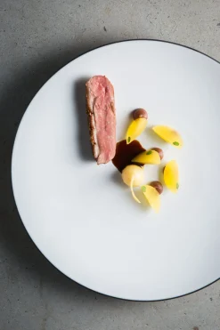 Assiette coupe creuse rond bleu porcelaine culinaire Ø 24 cm Equinoxe - REVOL Clearance