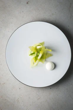 Assiette coupe creuse rond bleu porcelaine culinaire Ø 24 cm Equinoxe - REVOL Clearance