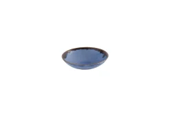 Assiette coupe creuse rond bleu indigo porcelaine vitrifiée Ø 18 cm Harvest - DUDSON Clearance