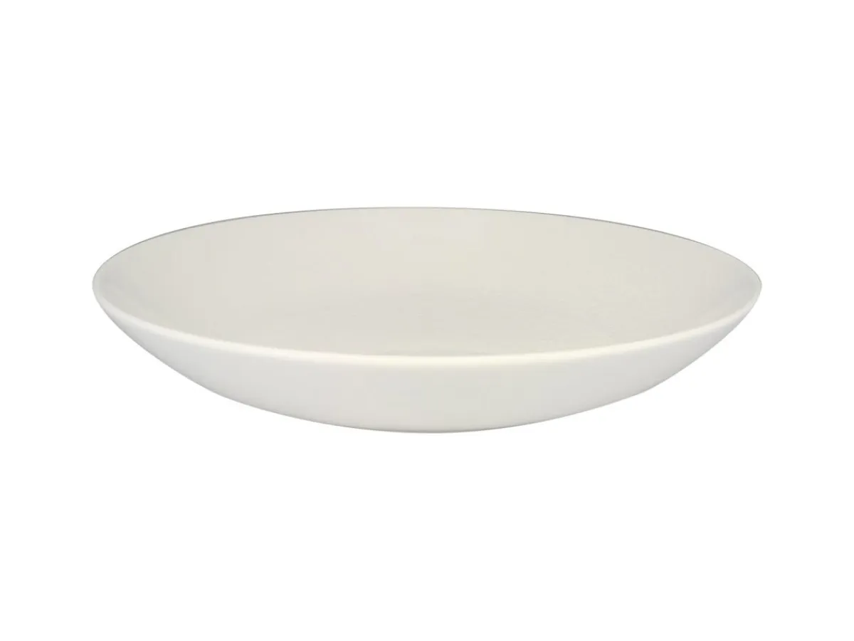 Assiette coupe creuse rond blanc porcelaine vitrifiée Ø 22,2 cm Vintage - RAK Clearance