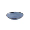 Assiette coupe creuse rond bleu indigo porcelaine vitrifiée Ø 25 cm Harvest - DUDSON Online