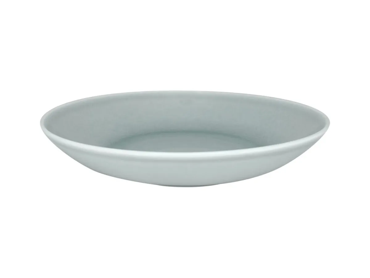 Assiette coupe creuse rond bleu porcelaine vitrifiée Ø 22,2 cm Vintage - RAK Discount
