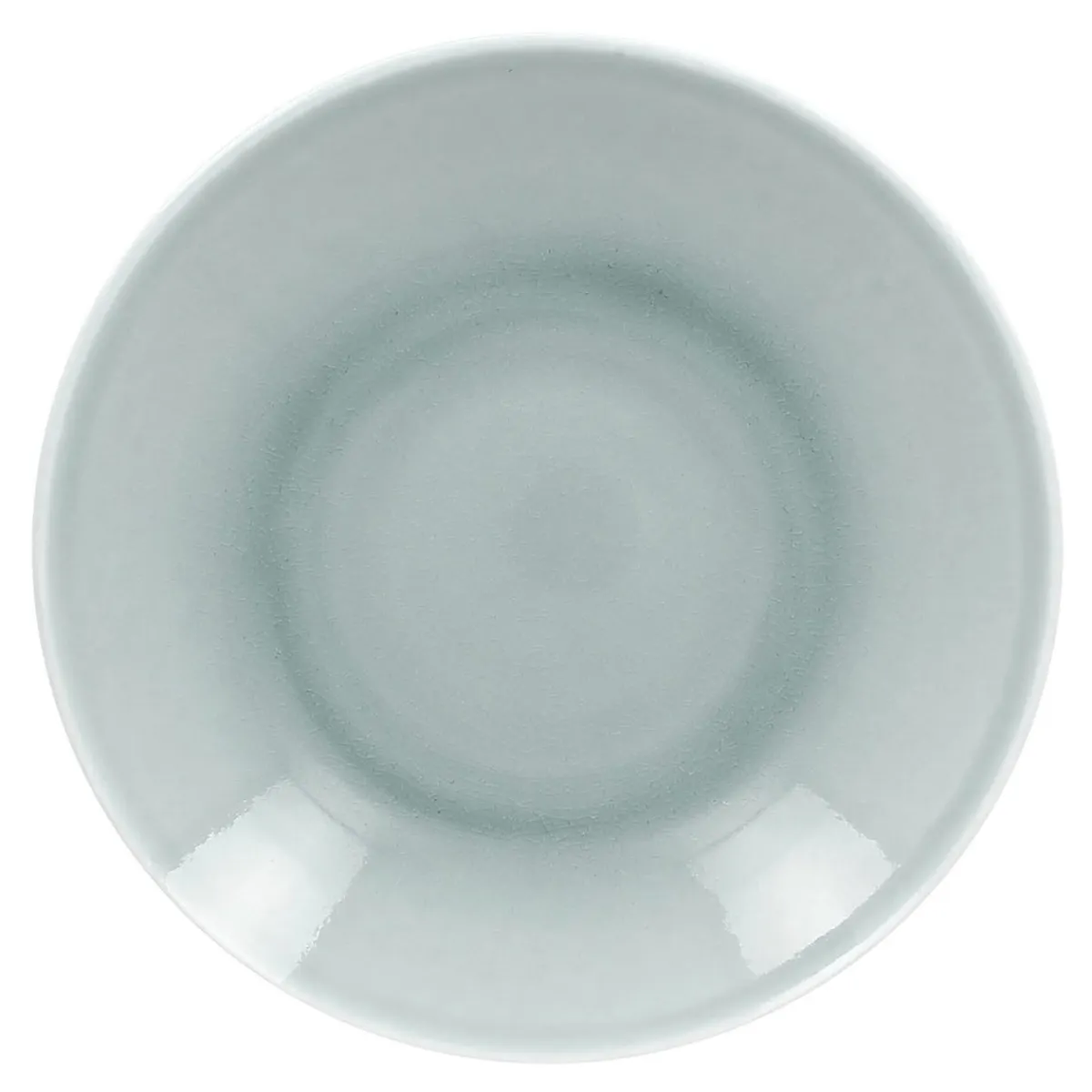Assiette coupe creuse rond bleu porcelaine vitrifiée Ø 22,2 cm Vintage - RAK Discount