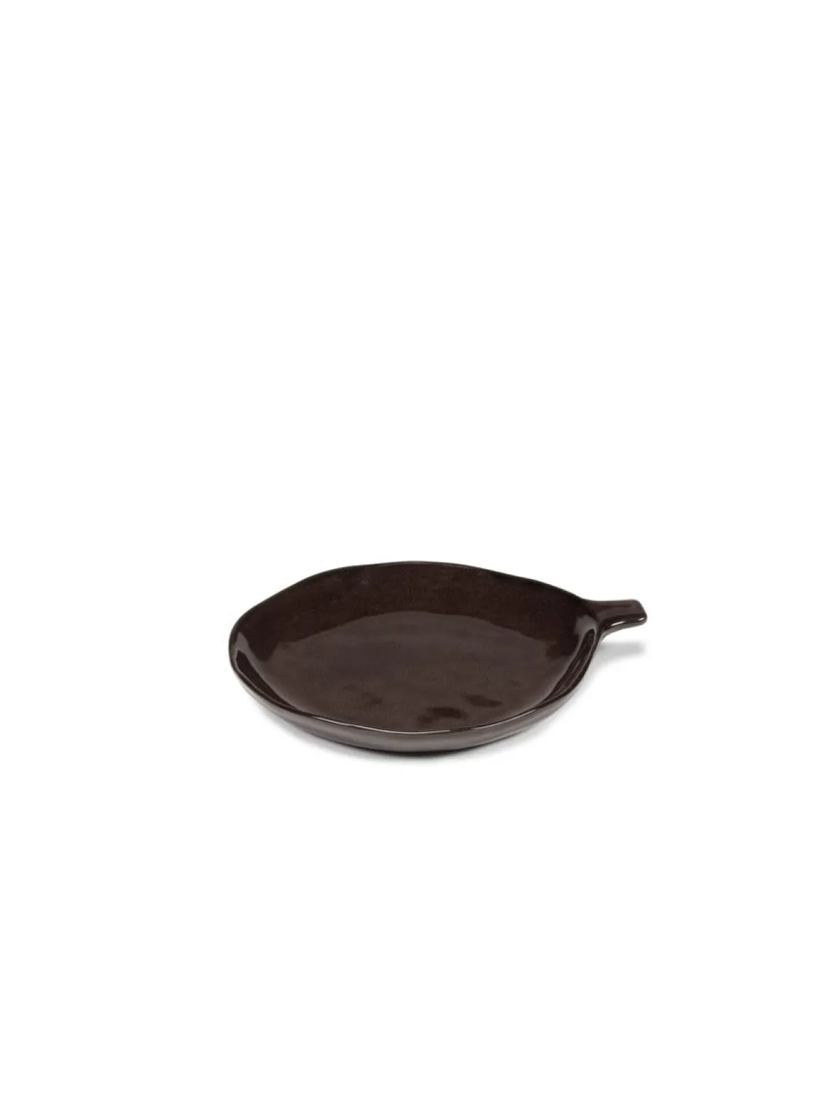SERAX Assiette coupe creuse rond ébène grès émaillé 20x17 cm La Mère