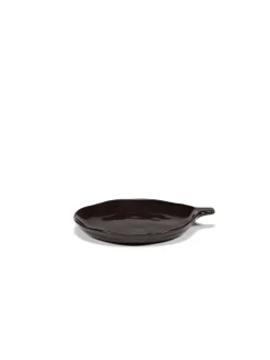 SERAX Assiette coupe creuse rond ébène grès émaillé 20x17 cm La Mère