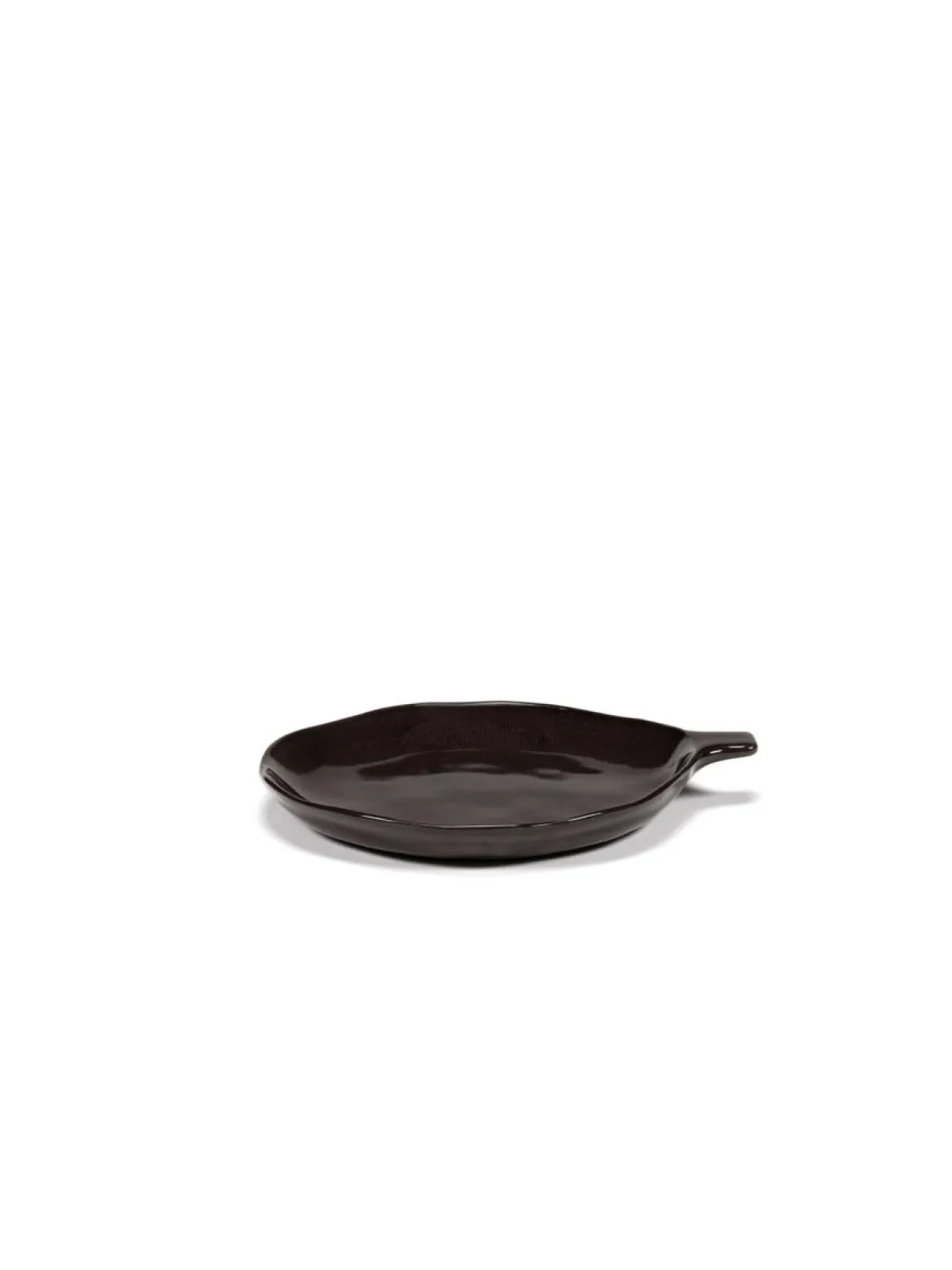 SERAX Assiette coupe creuse rond ébène grès émaillé 20x17 cm La Mère