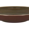RAK Assiette coupe creuse rond brun porcelaine vitrifiée Ø 25,9 cm Twirl New