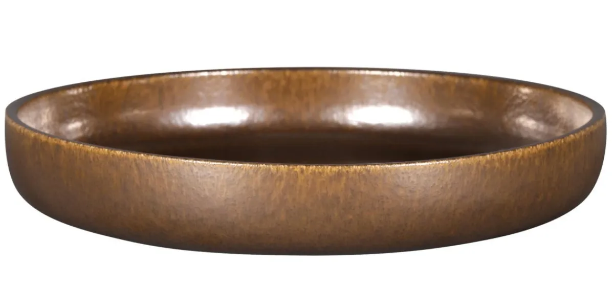 Assiette coupe creuse rond bronze porcelaine vitrifiée Ø 27,8 cm stone Ease - RAK New