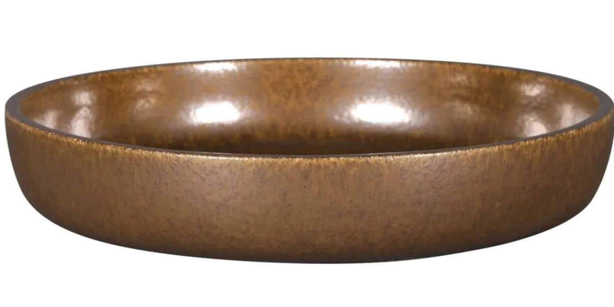 RAK Assiette coupe creuse rond bronze porcelaine vitrifiée Ø 23,7 cm stone Ease Online