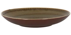 RAK Assiette coupe creuse rond brun porcelaine vitrifiée Ø 22,2 cm Twirl Online
