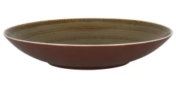 Assiette coupe creuse rond brun porcelaine vitrifiée Ø 29,9 cm Twirl - RAK Best