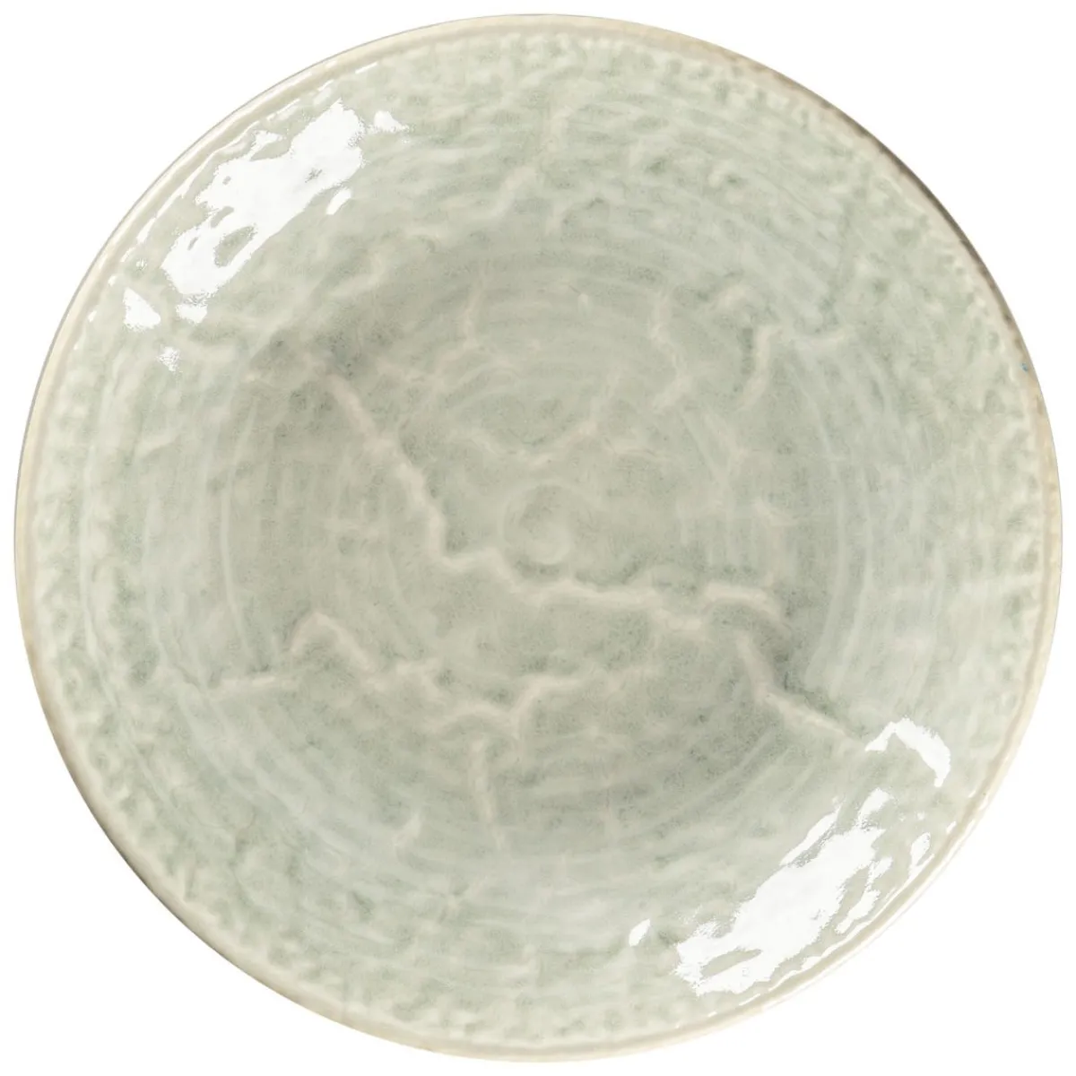 RAK Assiette coupe creuse rond céladon porcelaine vitrifiée Ø 26,1 cm Krush New