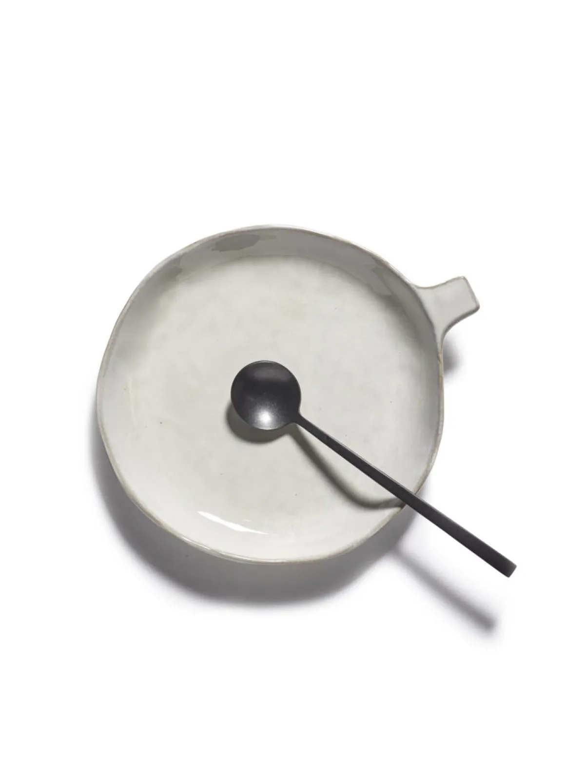Assiette coupe creuse rond écru grès émaillé 20x17 cm La Mère - SERAX Discount