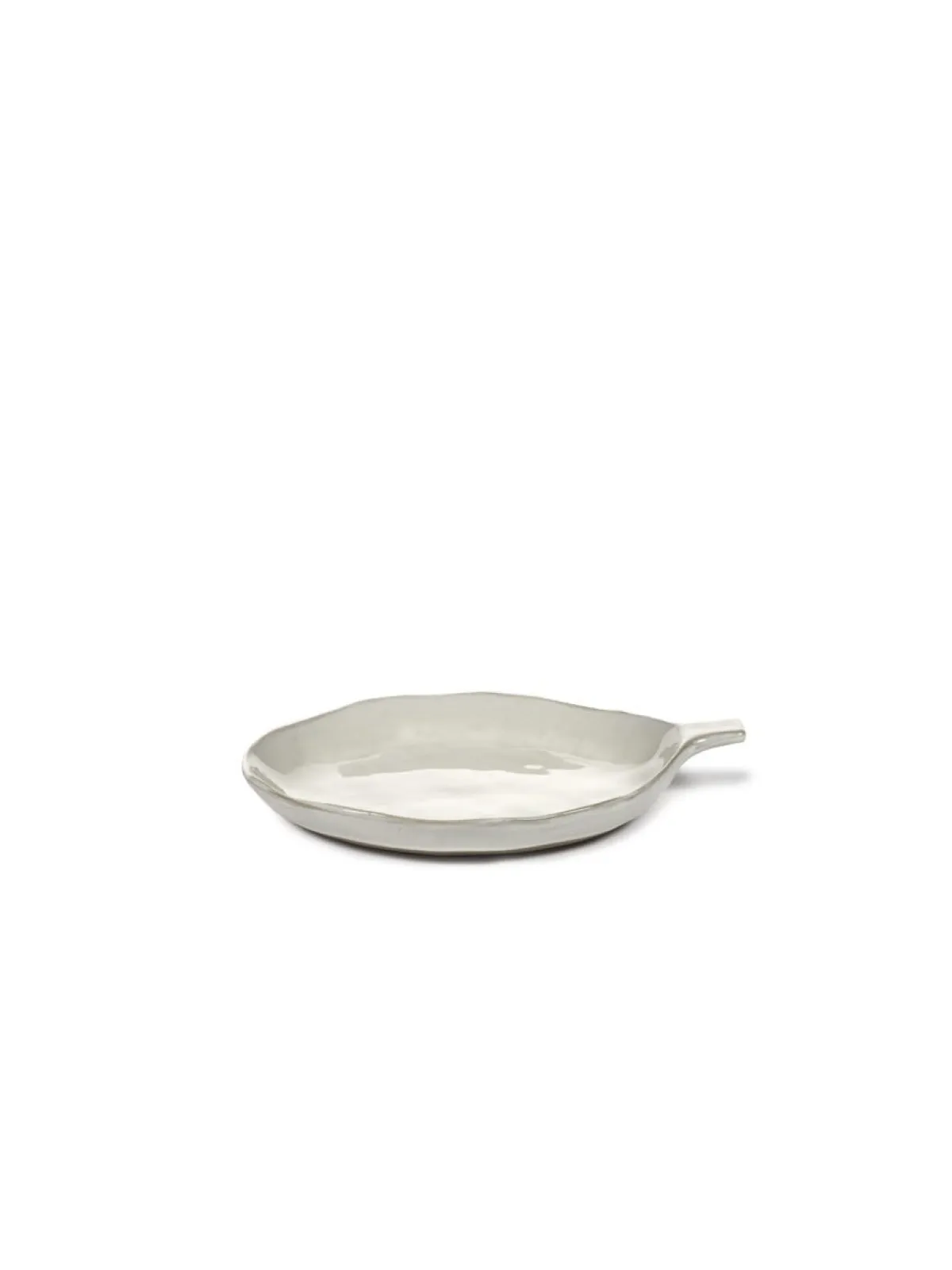 Assiette coupe creuse rond écru grès émaillé 20x17 cm La Mère - SERAX Discount