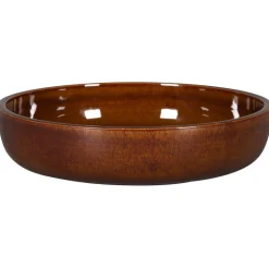 Assiette coupe creuse rond cuivre porcelaine vitrifiée Ø 19,8 cm stone Ease - RAK Hot