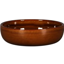 Assiette coupe creuse rond cuivre porcelaine vitrifiée Ø 16 cm stone Ease - RAK Online