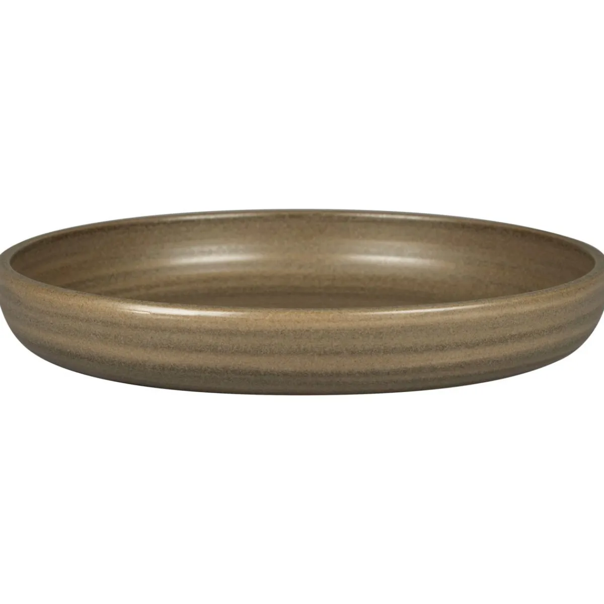 Assiette coupe creuse rond Dark Brown porcelaine vitrifiée Ø 25,8 cm Selva - RAK Outlet