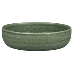 Assiette coupe creuse rond Dark Green porcelaine vitrifiée Ø 16 cm Selva - RAK