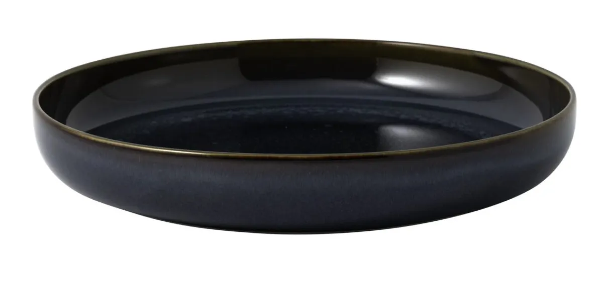 Assiette coupe creuse rond denim bleu porcelaine Ø 21,5 cm Crafted - VILLEROY & BOCH Discount