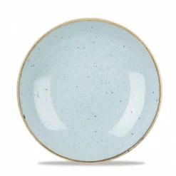 CHURCHILL Assiette coupe creuse rond duck egg porcelaine vitrifiée Ø 24,8 cm Stonecast Discount
