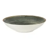 PRO.MUNDI Assiette coupe creuse rond gris anthracite porcelaine Ø 21,5 cm Terra Best