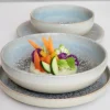 ACCOLADE Assiette coupe creuse rond gris grès émaillé Ø 17 cm Tropic Outlet