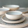 Assiette coupe creuse rond gris grès émaillé Ø 22 cm Tropic - ACCOLADE Best
