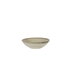 Assiette coupe creuse rond gris bleu porcelaine Ø 18 cm Serena - PRO.MUNDI Discount