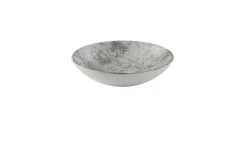 Assiette coupe creuse rond gris porcelaine vitrifiée Ø 18,2 cm Urban - DUDSON Outlet