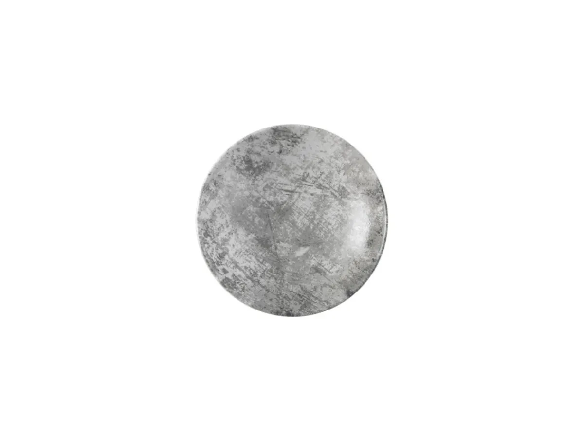 Assiette coupe creuse rond gris porcelaine vitrifiée Ø 18,2 cm Urban - DUDSON Outlet